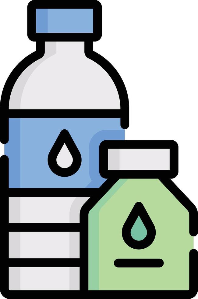 water bottle illustration, icon or symbol vector