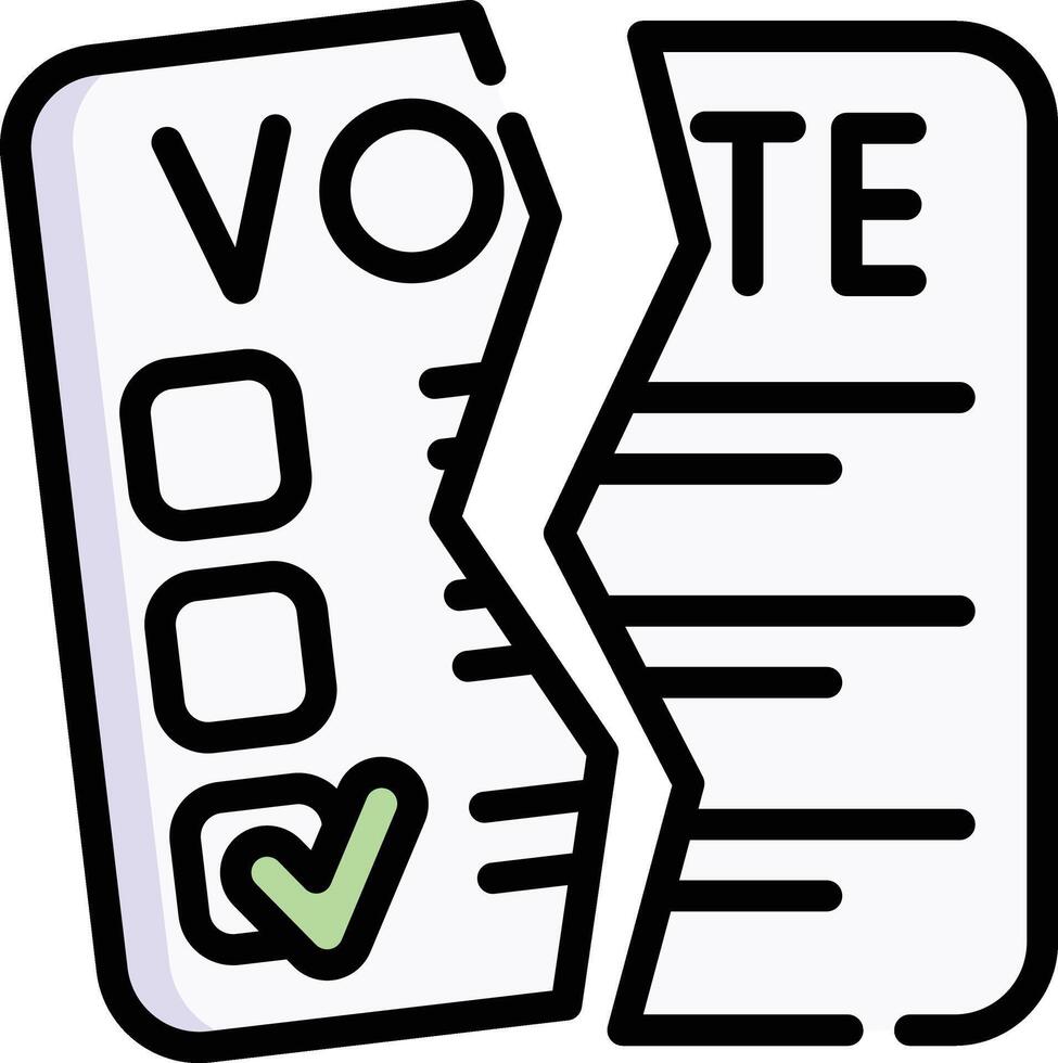 ballot illustration, icon or symbol vector
