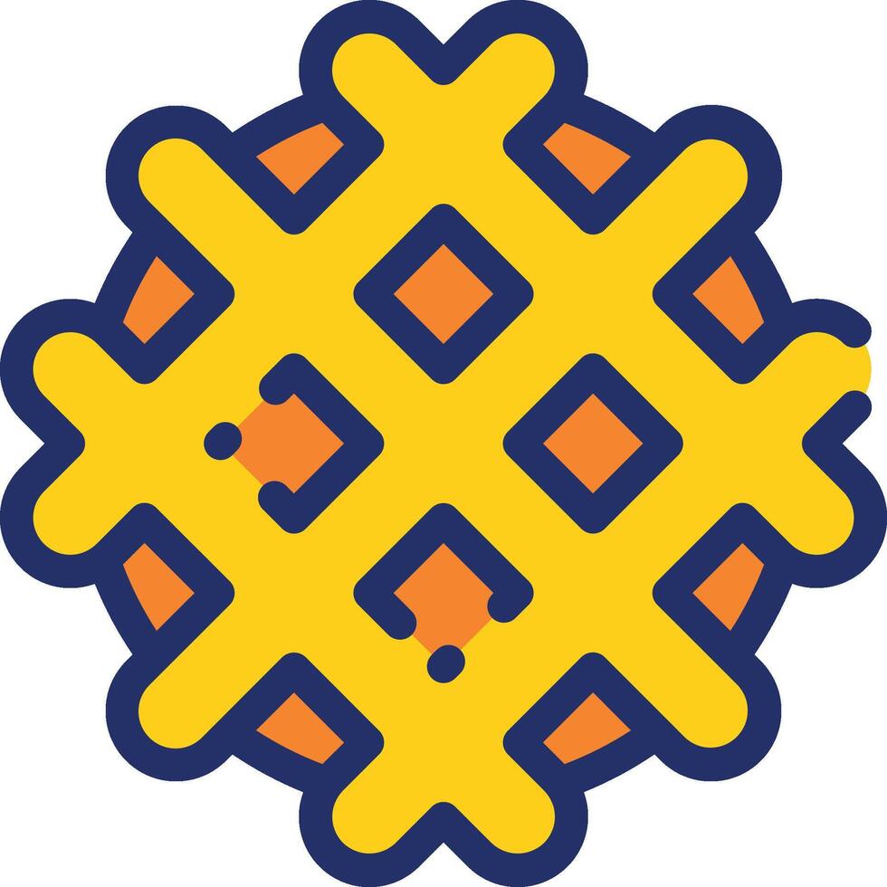 waffle illustration, icon or symbol vector