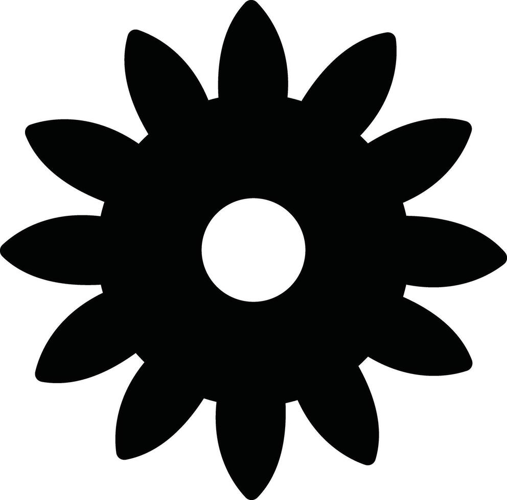 Flowers icon in flat. isolated on Flowers in modern simple. Cute round flower plant nature for apps or web traditional pattern of flowers and leave vector
