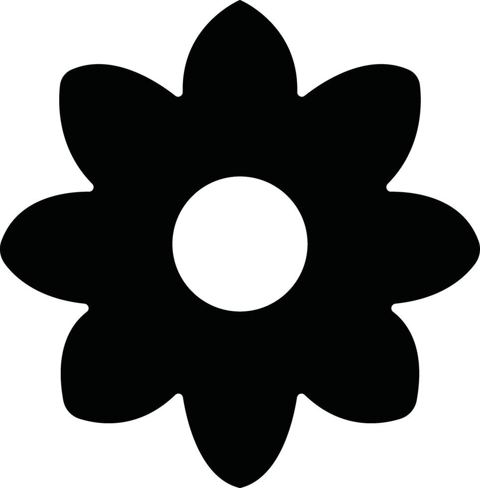 Flowers icon in flat. isolated on Flowers in modern simple. Cute round flower plant nature for apps or web traditional pattern of flowers and leave vector