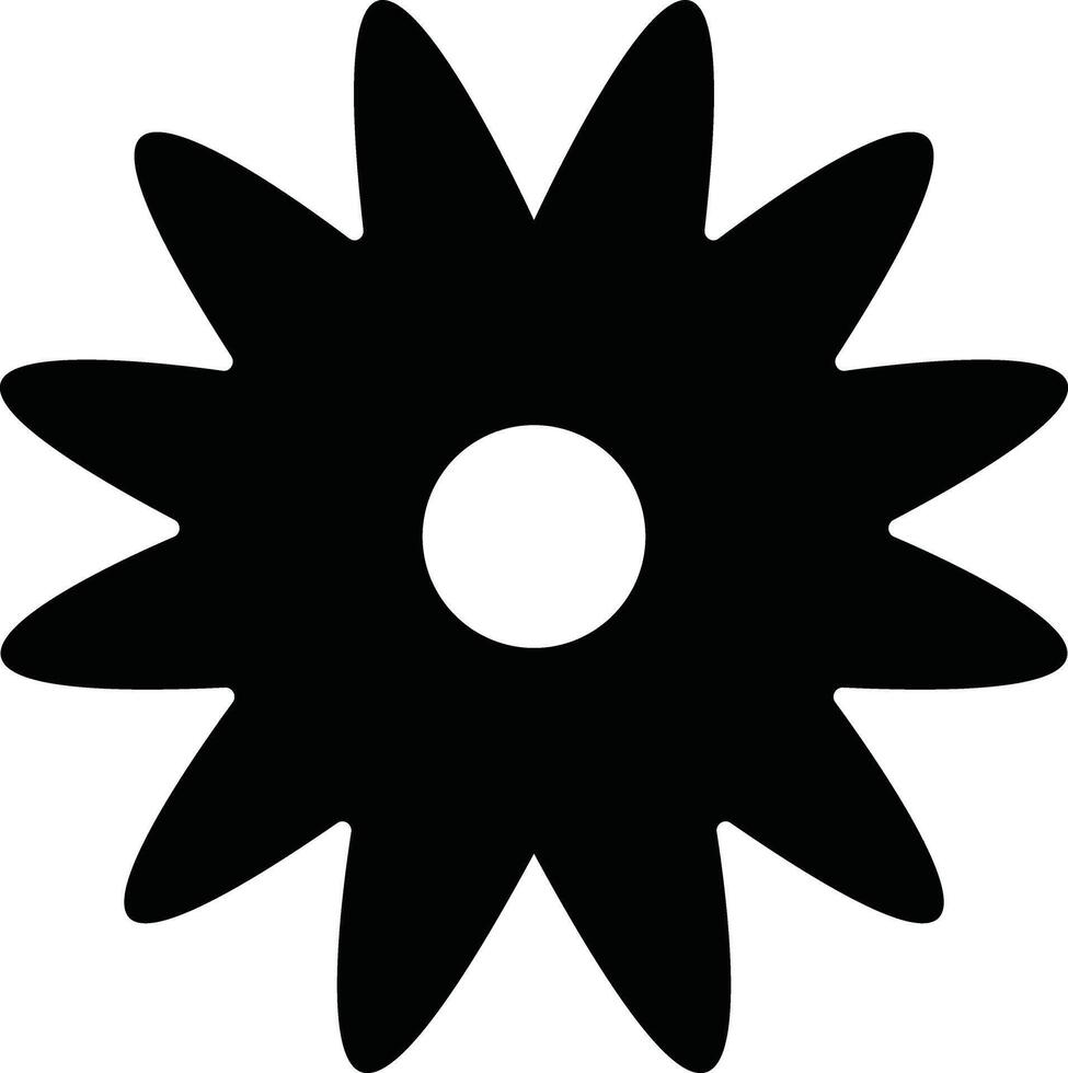 Flowers icon in flat. isolated on Flowers in modern simple. Cute round flower plant nature for apps or web traditional pattern of flowers and leave vector