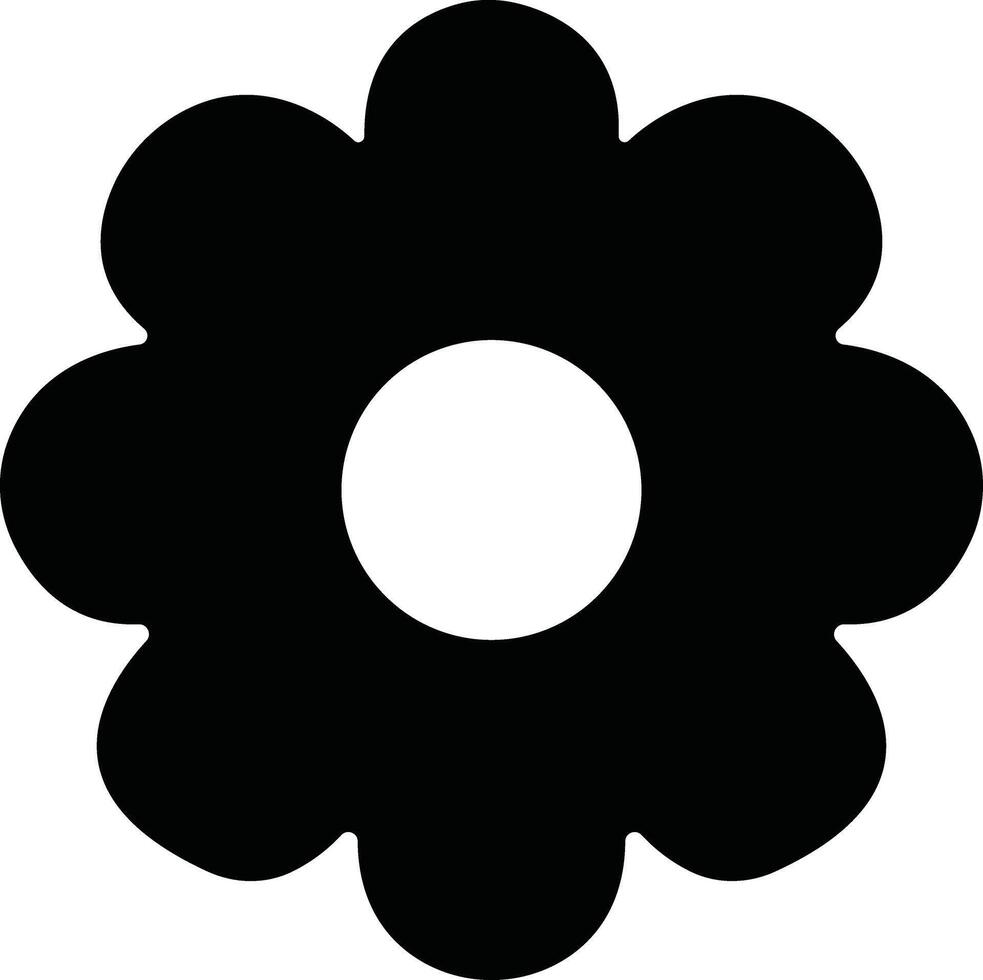Flowers icon in flat. isolated on Flowers in modern simple. Cute round flower plant nature for apps or web traditional pattern of flowers and leave vector