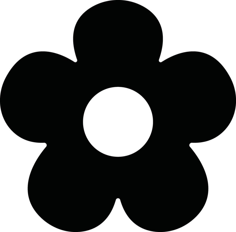 Flowers icon in flat. isolated on Flowers in modern simple. Cute round flower plant nature for apps or web traditional pattern of flowers and leave vector
