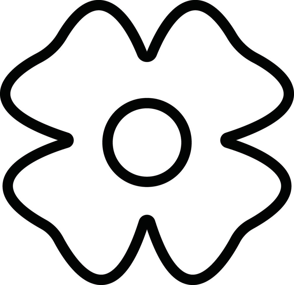 Flowers icon in line. isolated on Flowers in modern simple. Cute round flower plant nature for apps or web traditional pattern of flowers and leave vector