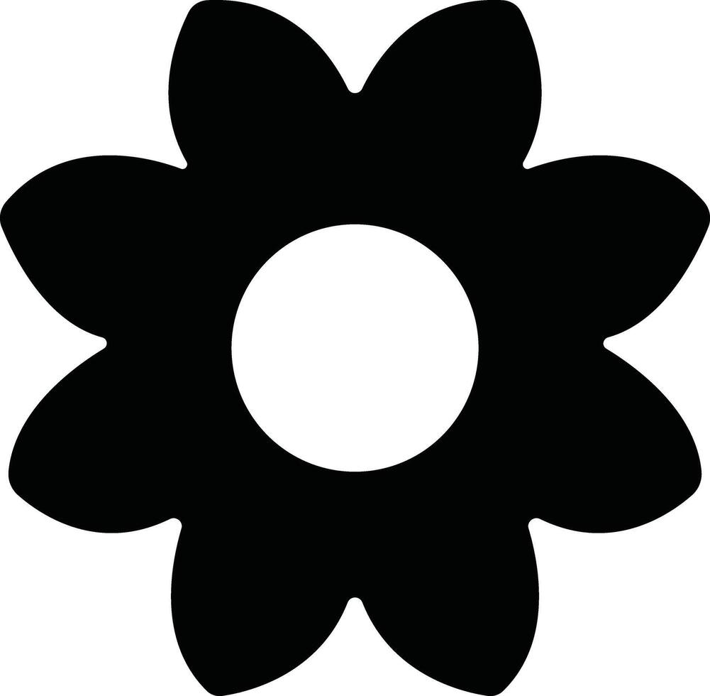 Flowers icon in flat. isolated on Flowers in modern simple. Cute round flower plant nature for apps or web traditional pattern of flowers and leave vector