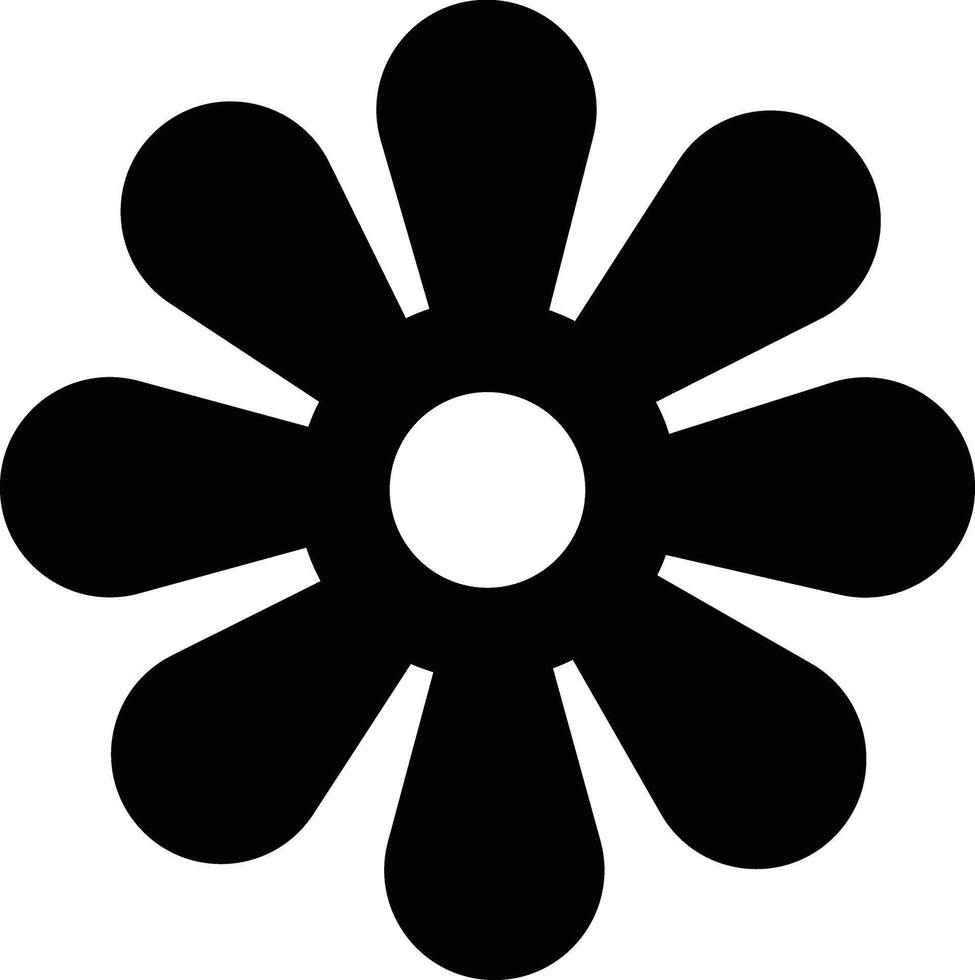 Flowers icon in flat. isolated on Flowers in modern simple. Cute round flower plant nature for apps or web traditional pattern of flowers and leave vector