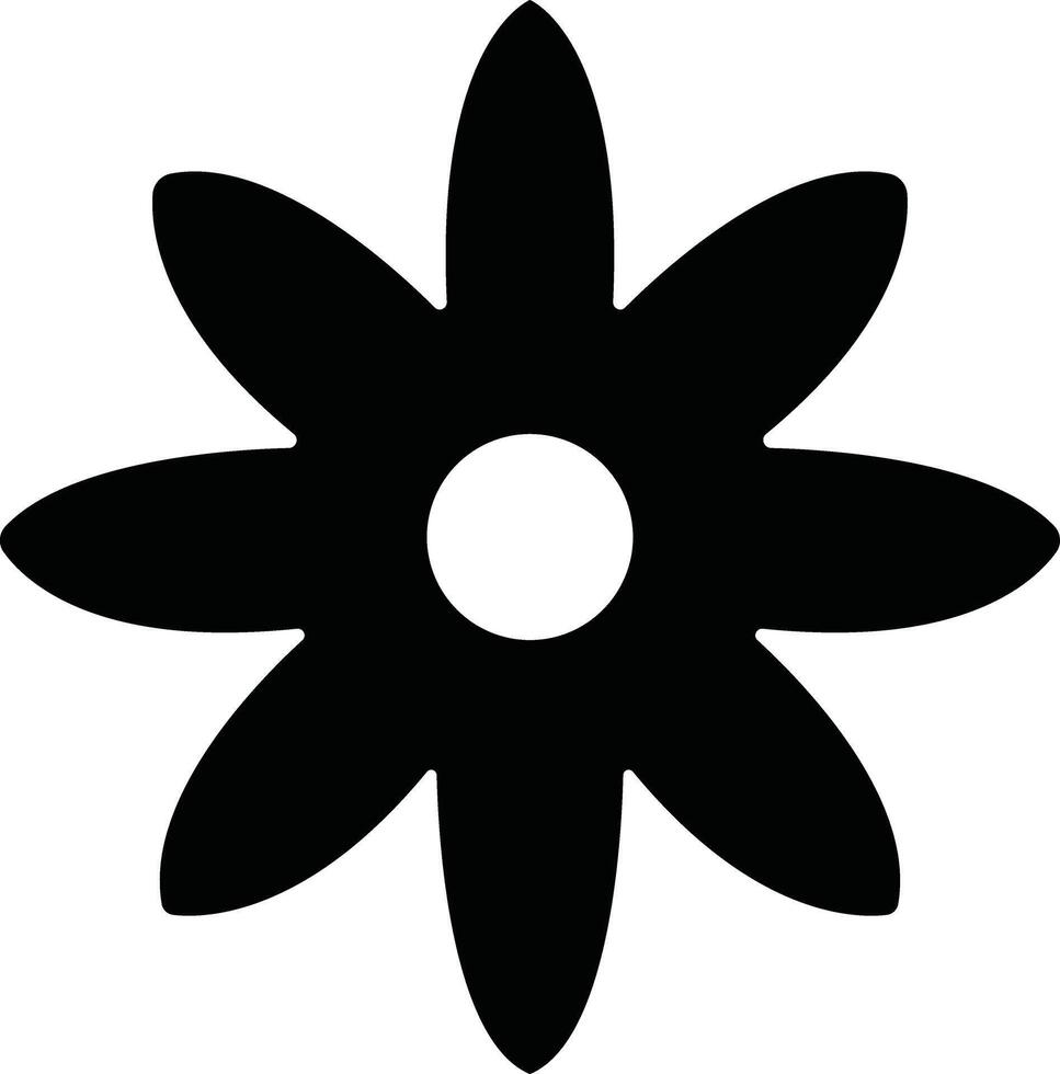 Flowers icon in flat. isolated on Flowers in modern simple. Cute round flower plant nature for apps or web traditional pattern of flowers and leave vector