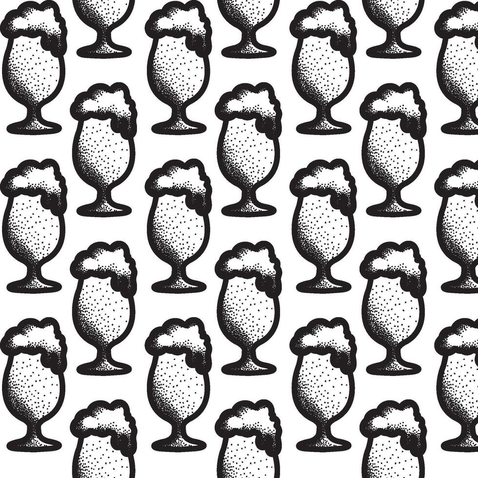 beers sketch icons Pattern background vector