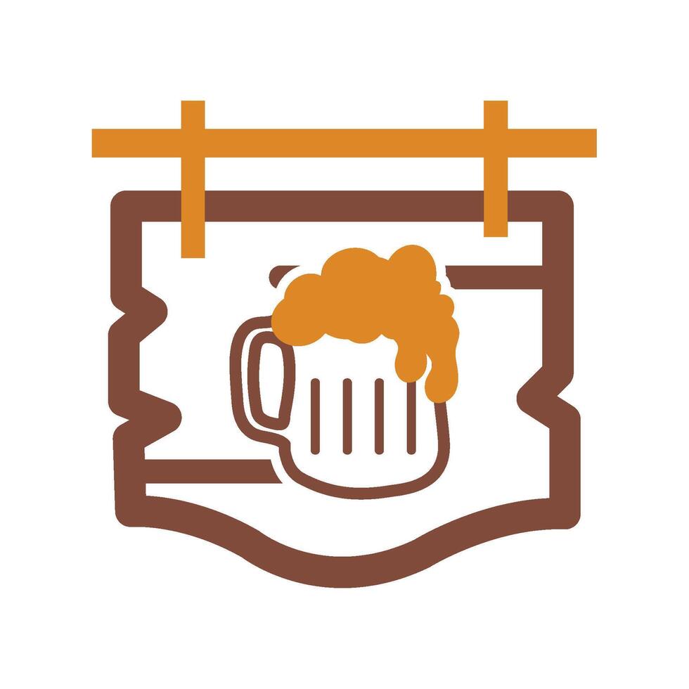 Isolated beer icon Alcoholic beverage vector