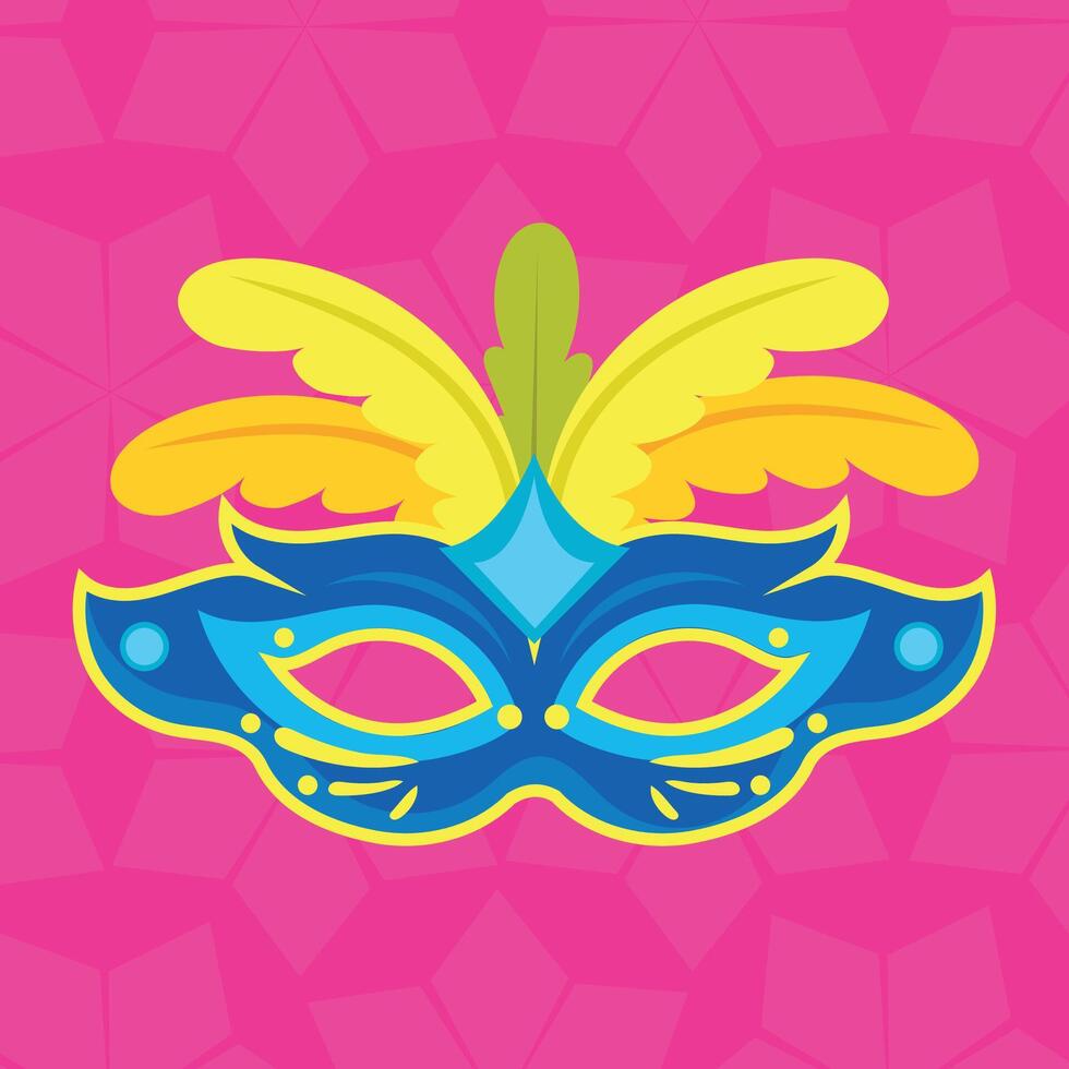 Colored carnival mask vector