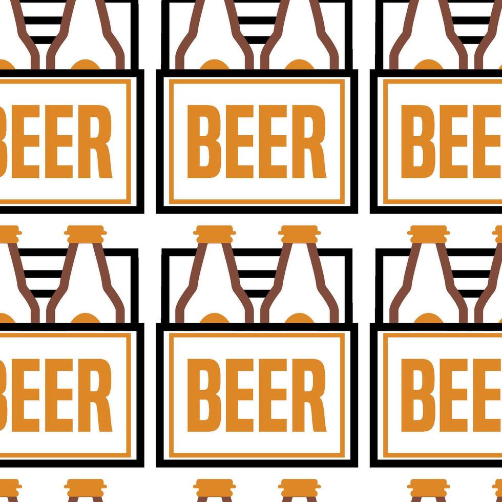beer icon pattern background beverage vector
