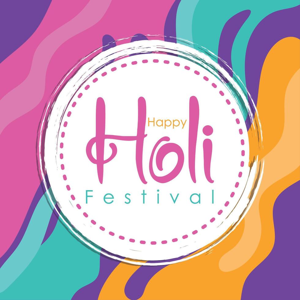 Holi carnival poster vector