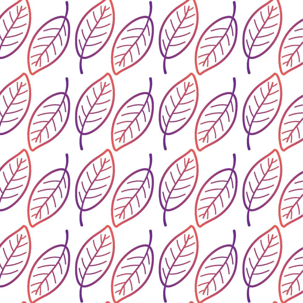 Autumn leaves pattern background vector