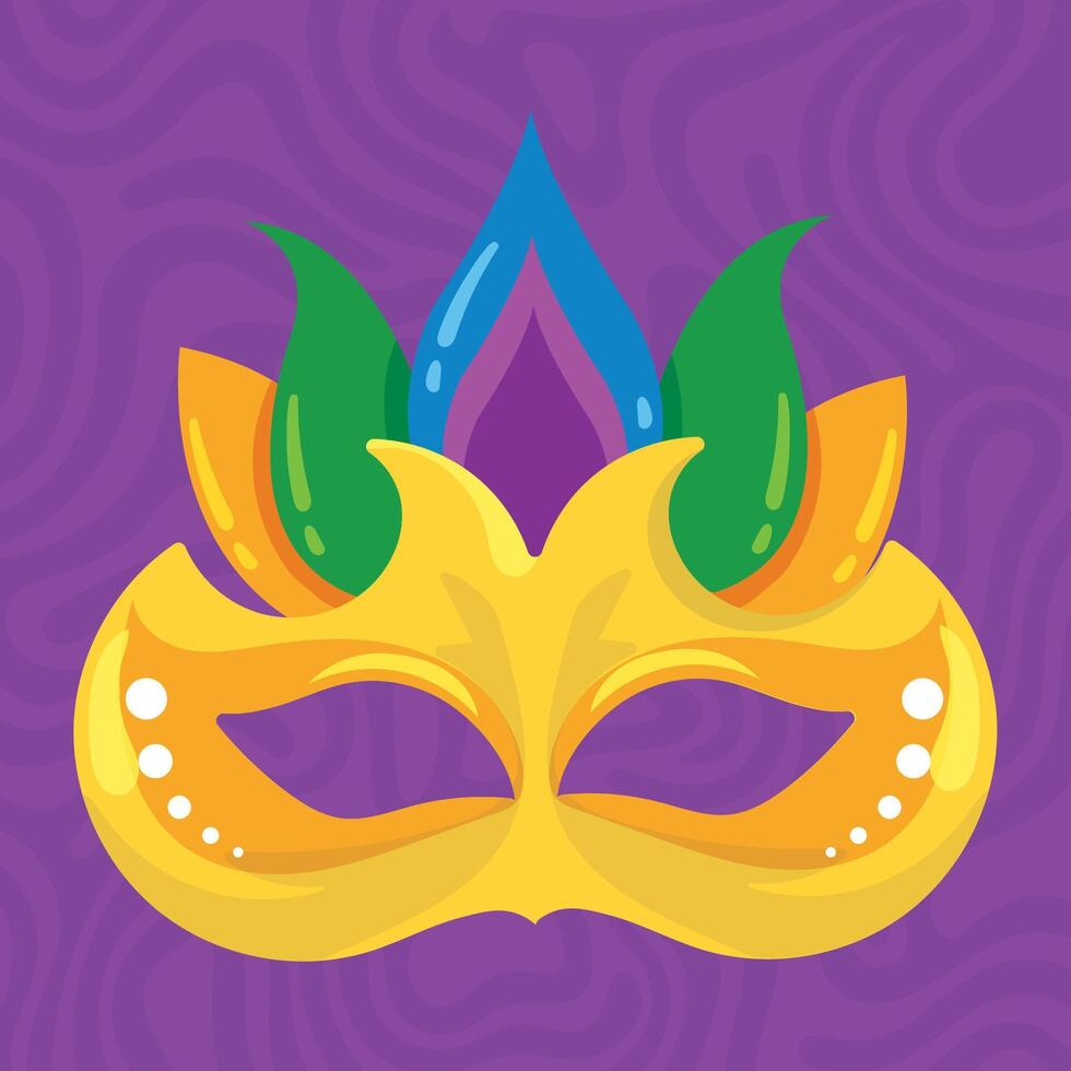 Colored carnival mask vector