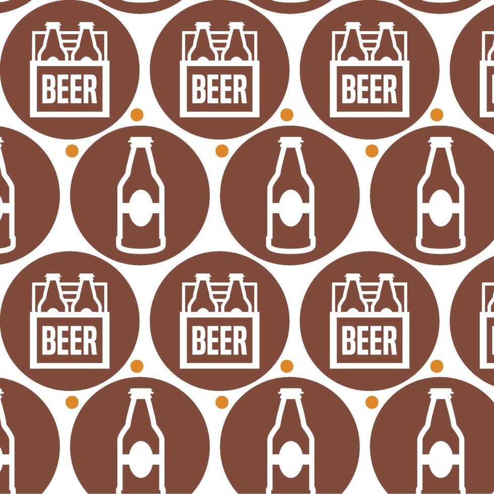 beer icon pattern background beverage vector