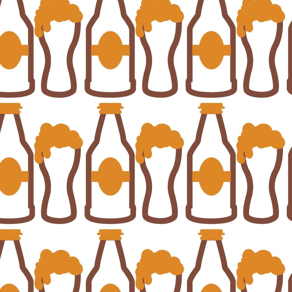 beer icon pattern background beverage vector