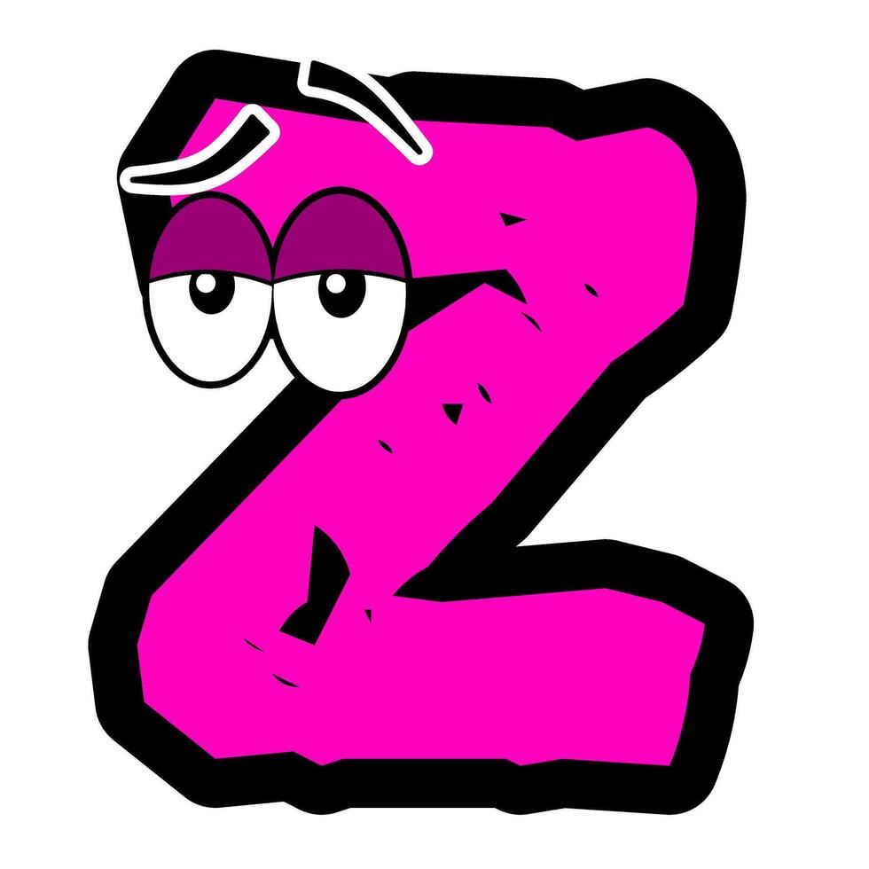 Custom doodle alphabet for illustrator and graphic designer vector