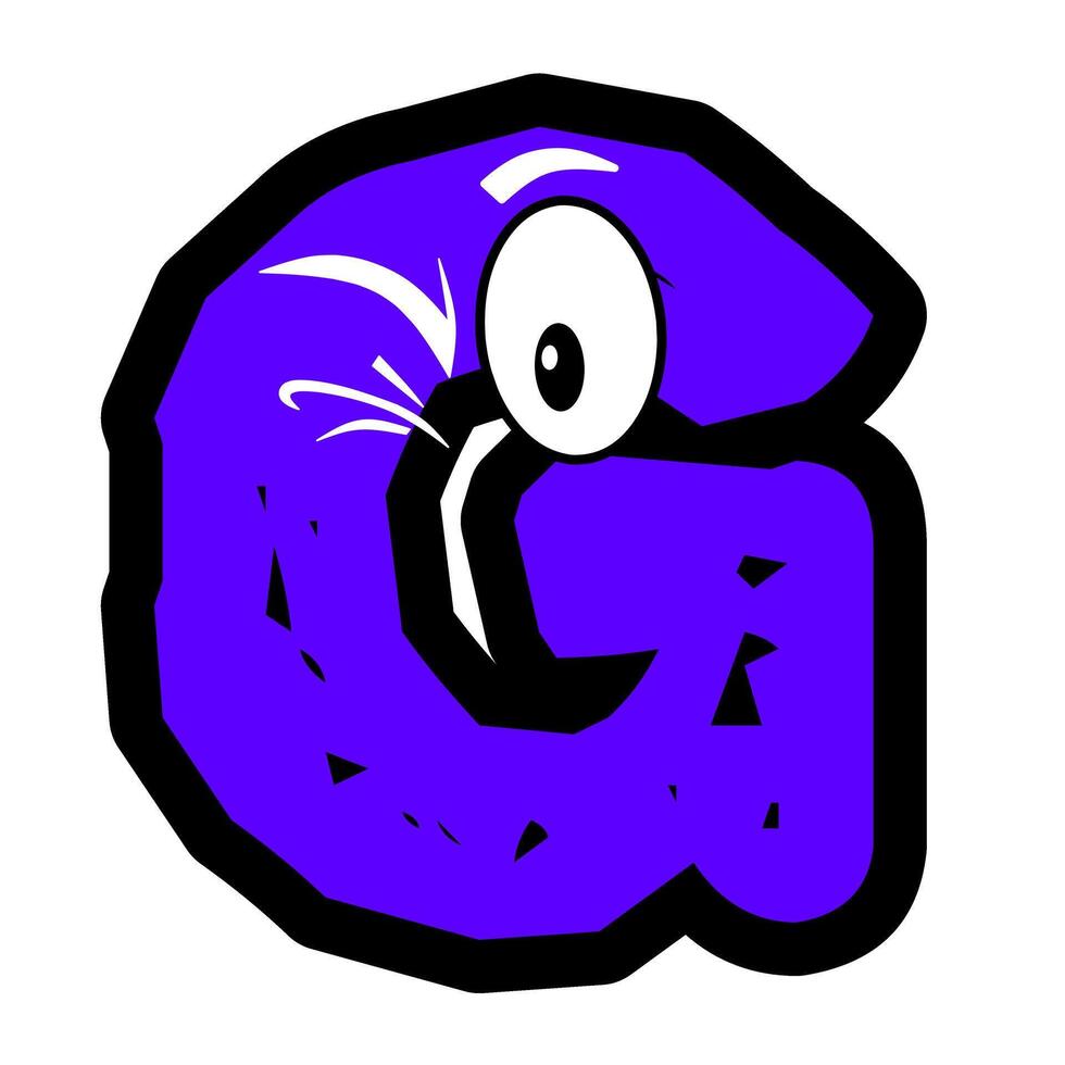 Custom chararcter alphabet for illustrator and graphic designer vector