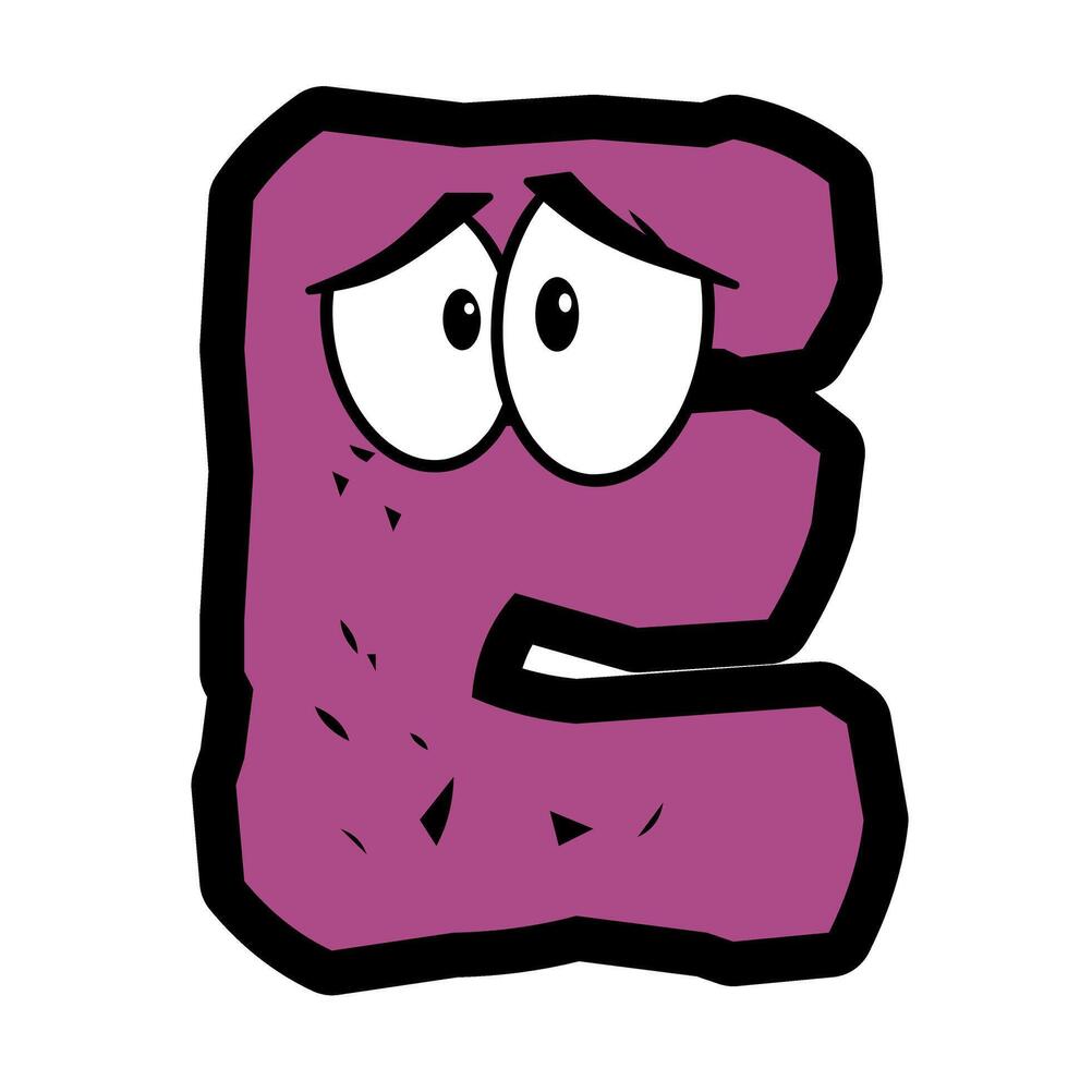 Custom chararcter alphabet for illustrator and graphic designer vector