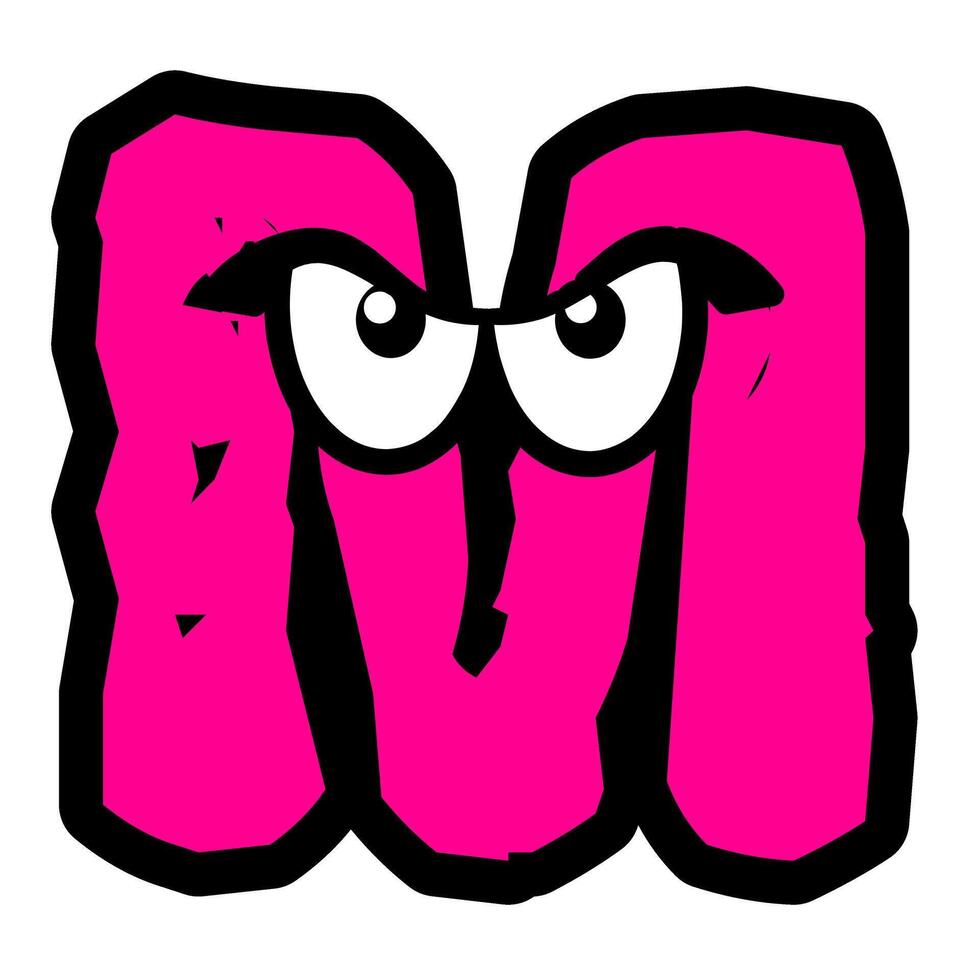 Custom chararcter alphabet for illustrator and graphic designer vector
