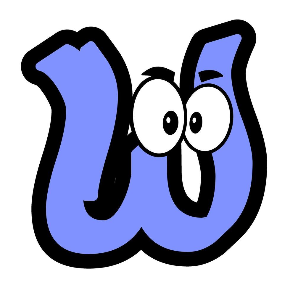 Custom doodle alphabet for illustrator and graphic designer vector