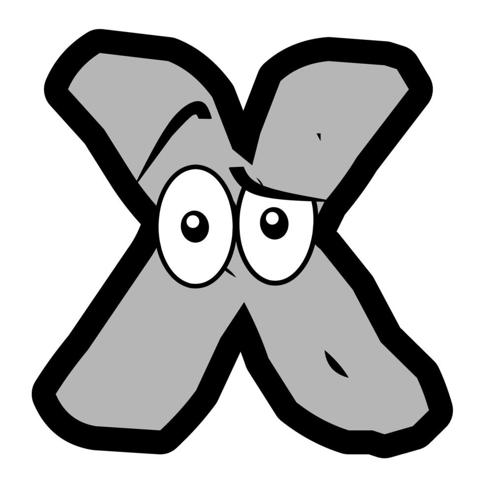 Custom doodle alphabet for illustrator and graphic designer vector
