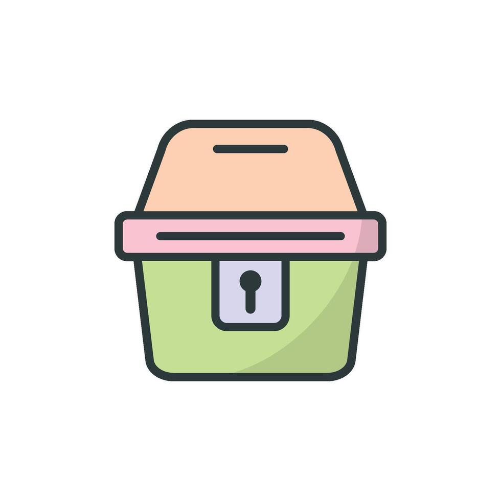 Treasure chest icon design templates simple and modern concept vector