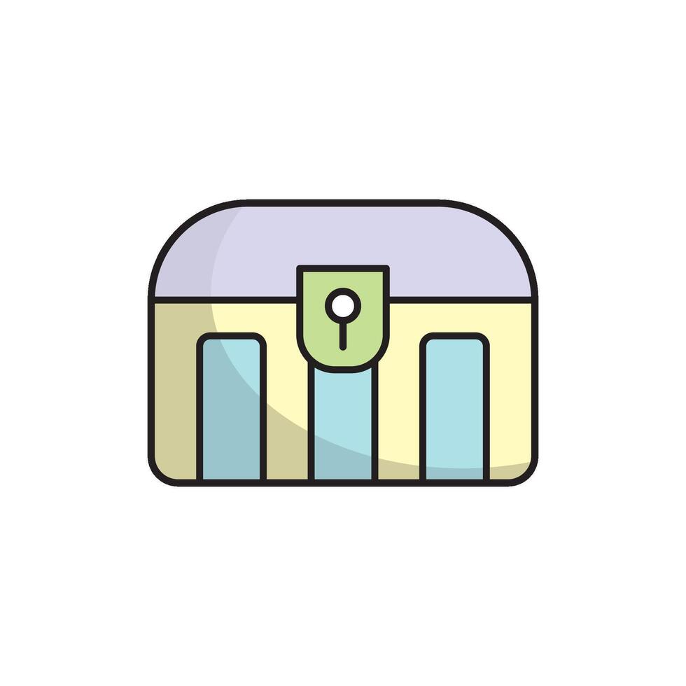 Treasure chest icon design templates simple and modern concept vector