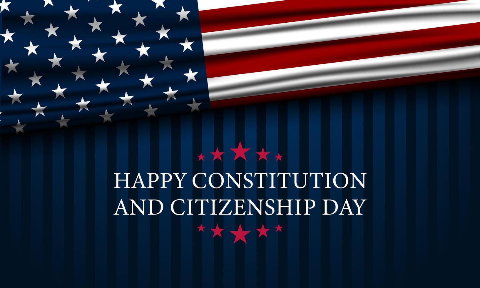 Happy Constitution and citizenship day United States Of America background illustration vector