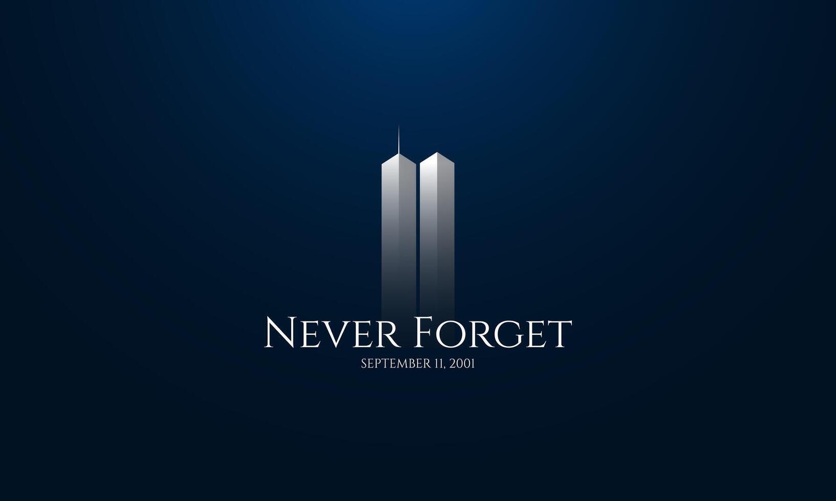 Patriot Day September 11th background illustration vector