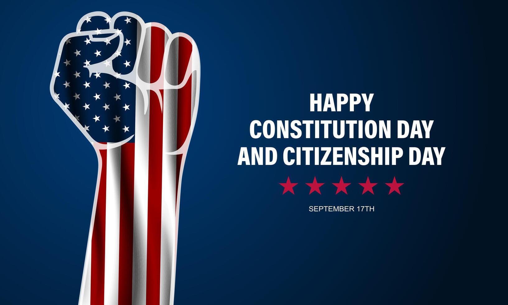 Happy Constitution and citizenship day United States Of America background illustration vector