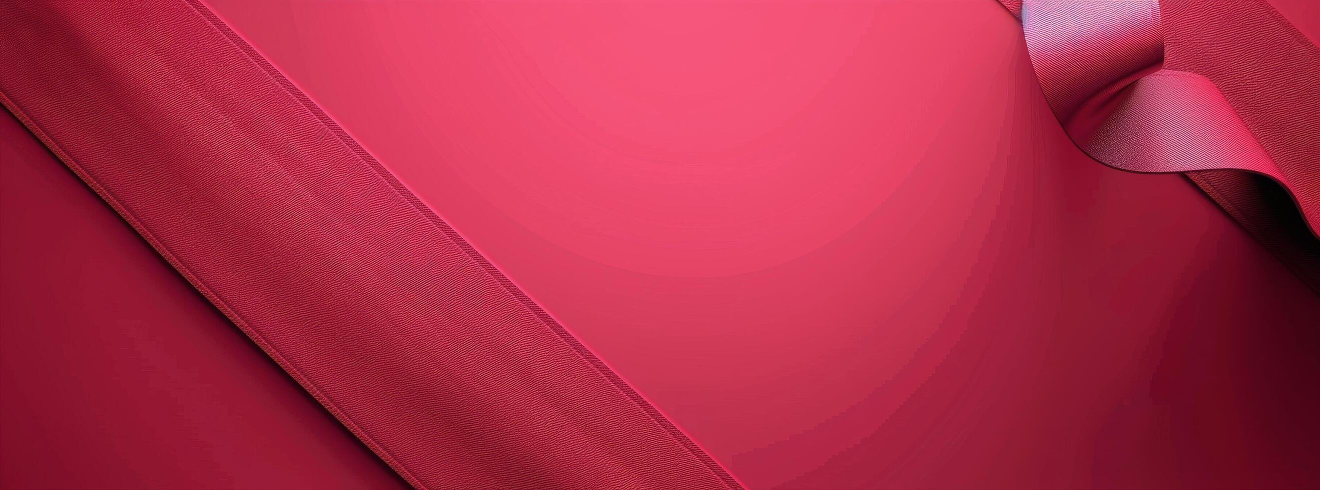 Closeup of Pink Satin Fabric Draped and Flowing in Waves photo