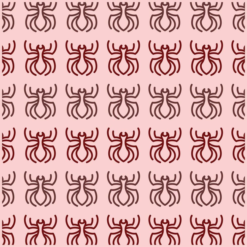Spider line logo design background with decorative abstract design, pattern background illustration vector