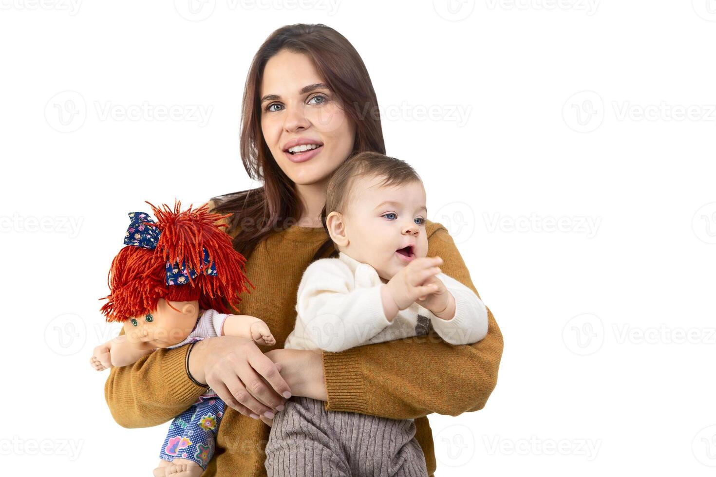 Loving mother and her baby girl photo