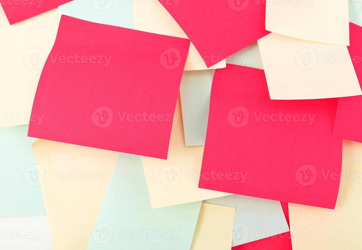 Colorful blank sticky note paper photo