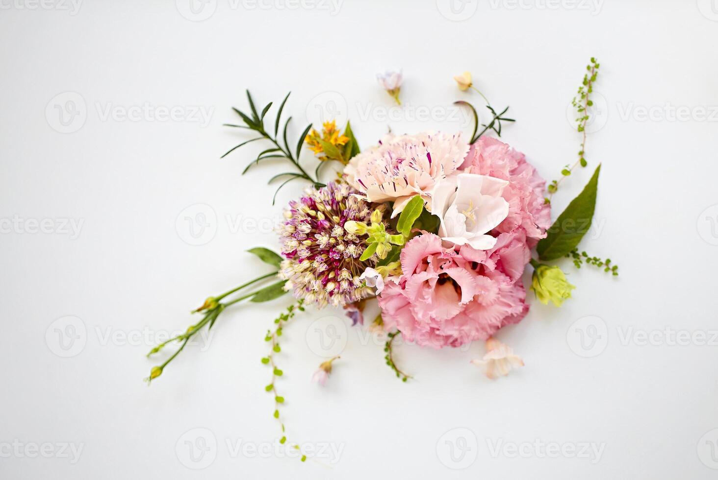 Natural composition of fresh flowers photo