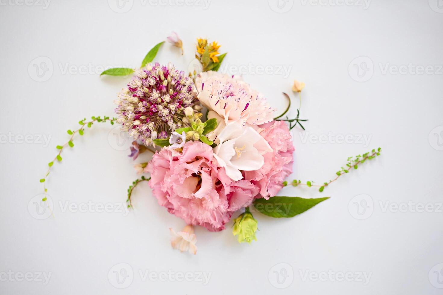 Natural composition of fresh flowers photo
