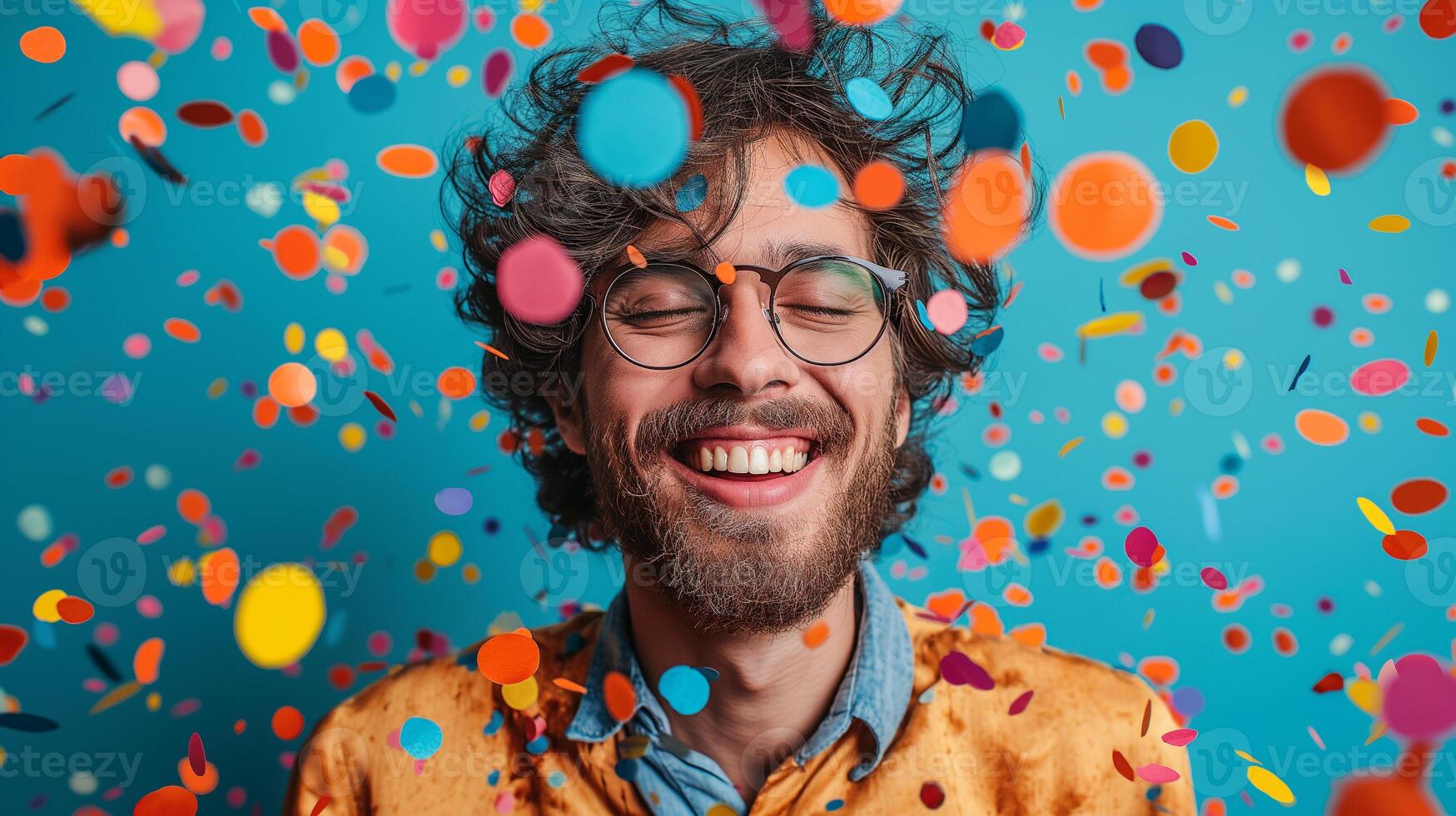 Smiling happy man photo