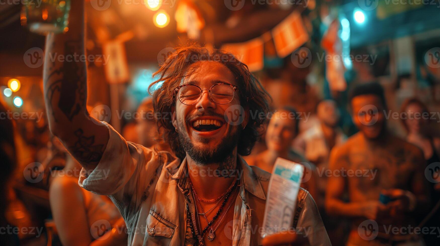 Smiling happy man photo