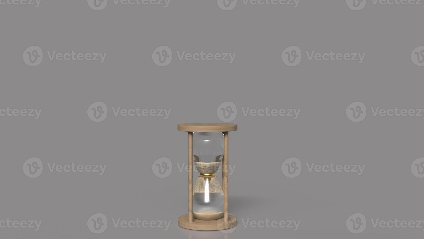 The Sand clock for Time or Business concept 3d rendering. photo