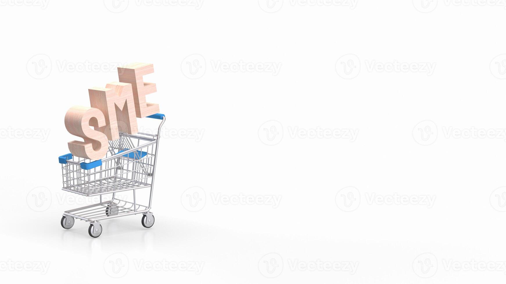 The sme text for Business concept 3d rendering. photo