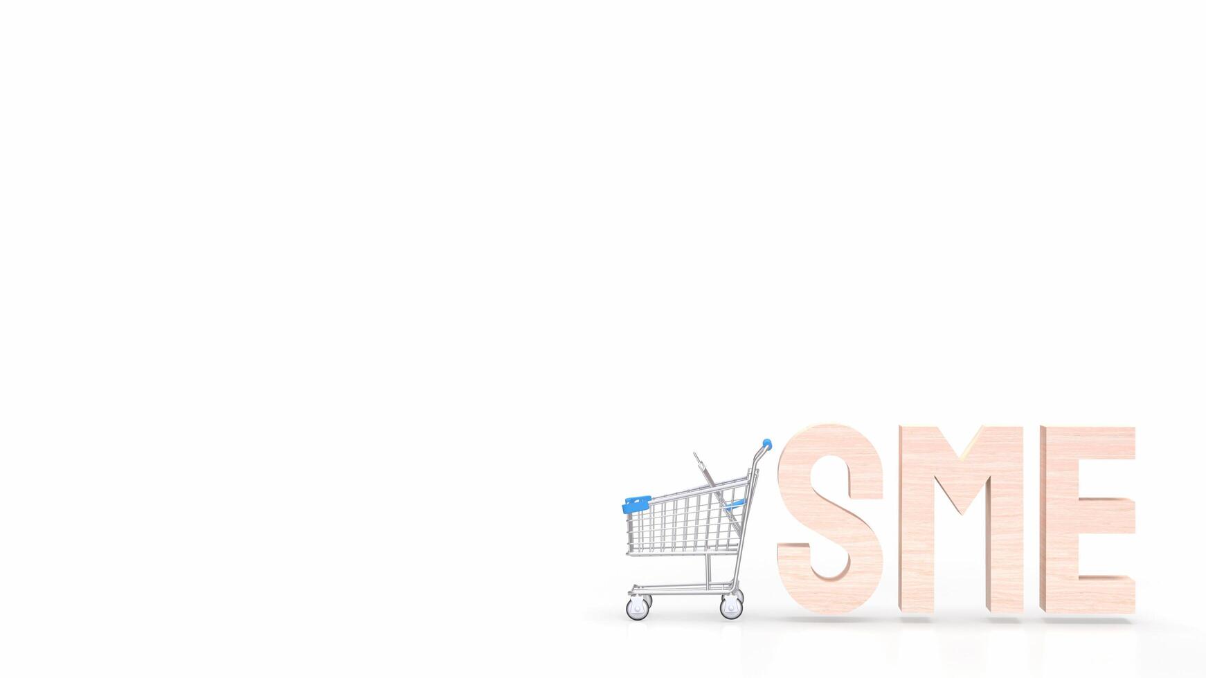 The sme text for Business concept 3d rendering. photo