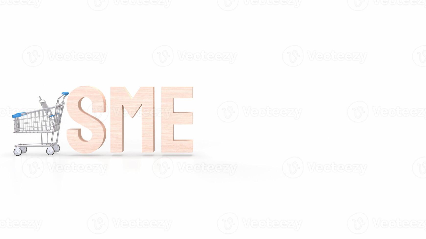 The sme text for Business concept 3d rendering. photo