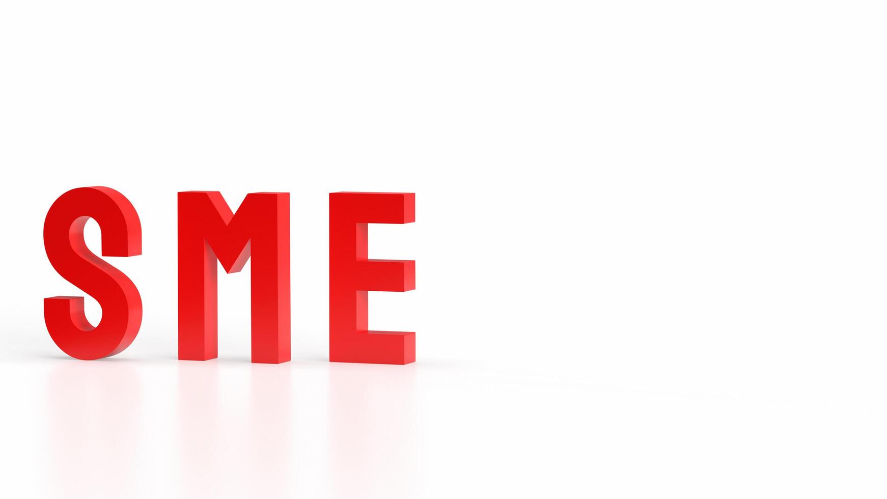 The sme text for Business concept 3d rendering. photo