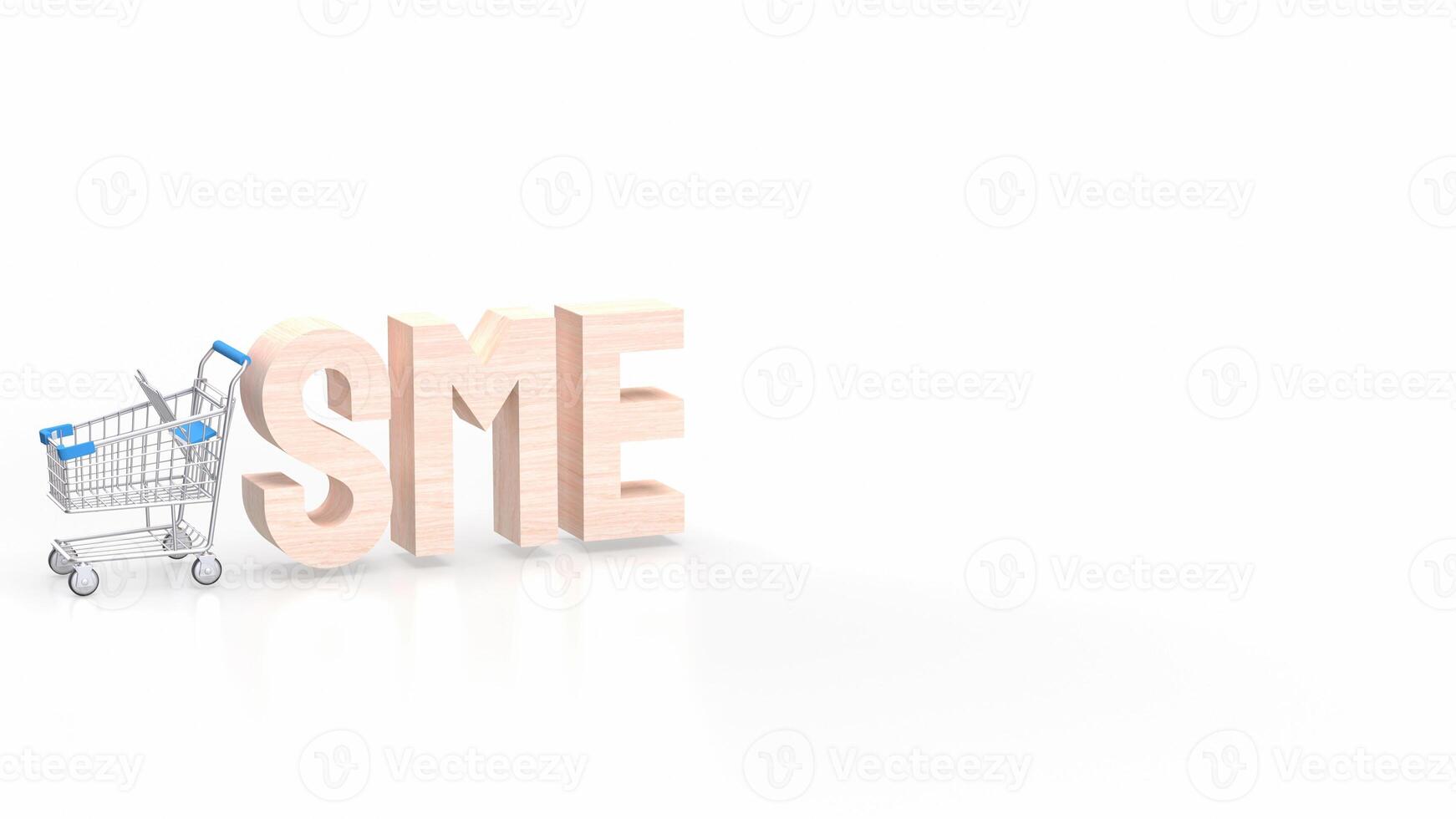 The sme text for Business concept 3d rendering. photo