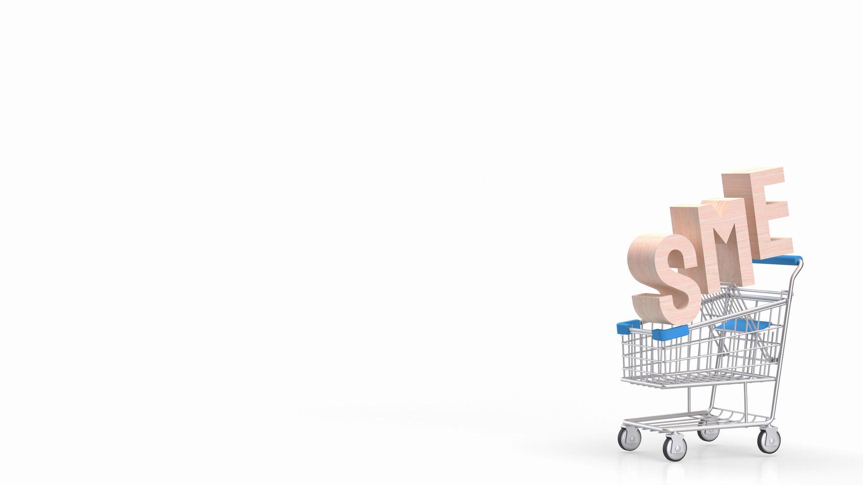 The sme text for Business concept 3d rendering. photo