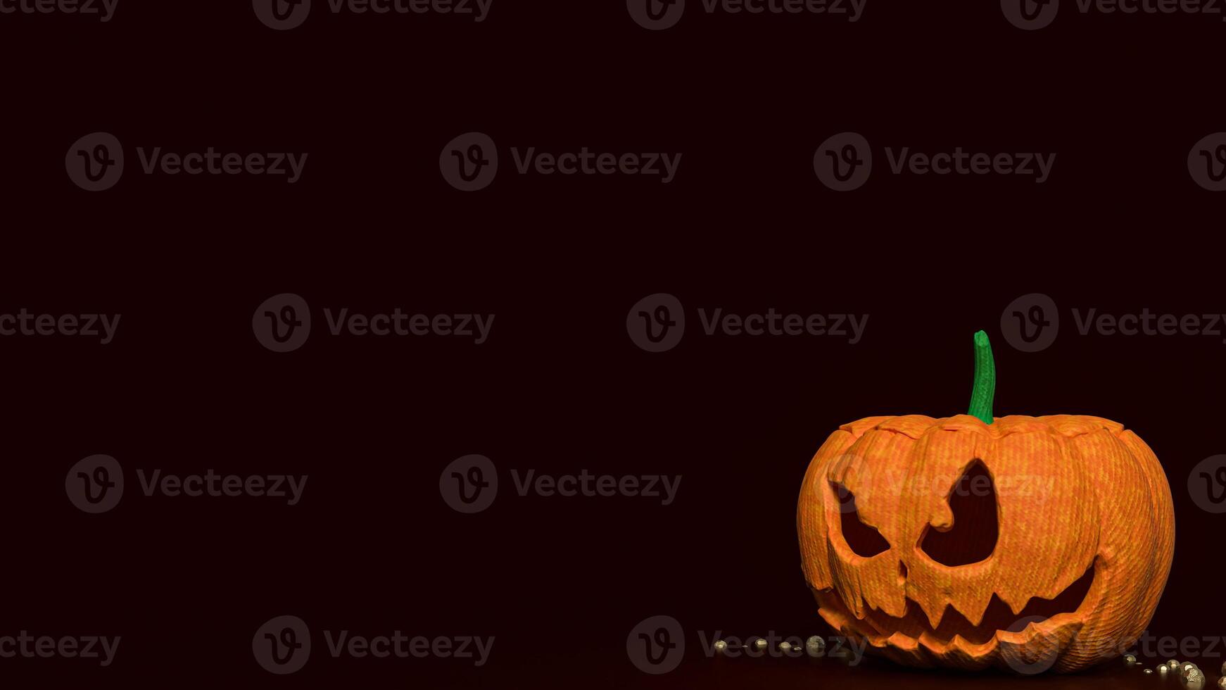 The jack o lantern for Halloween concept 3d rendering. photo