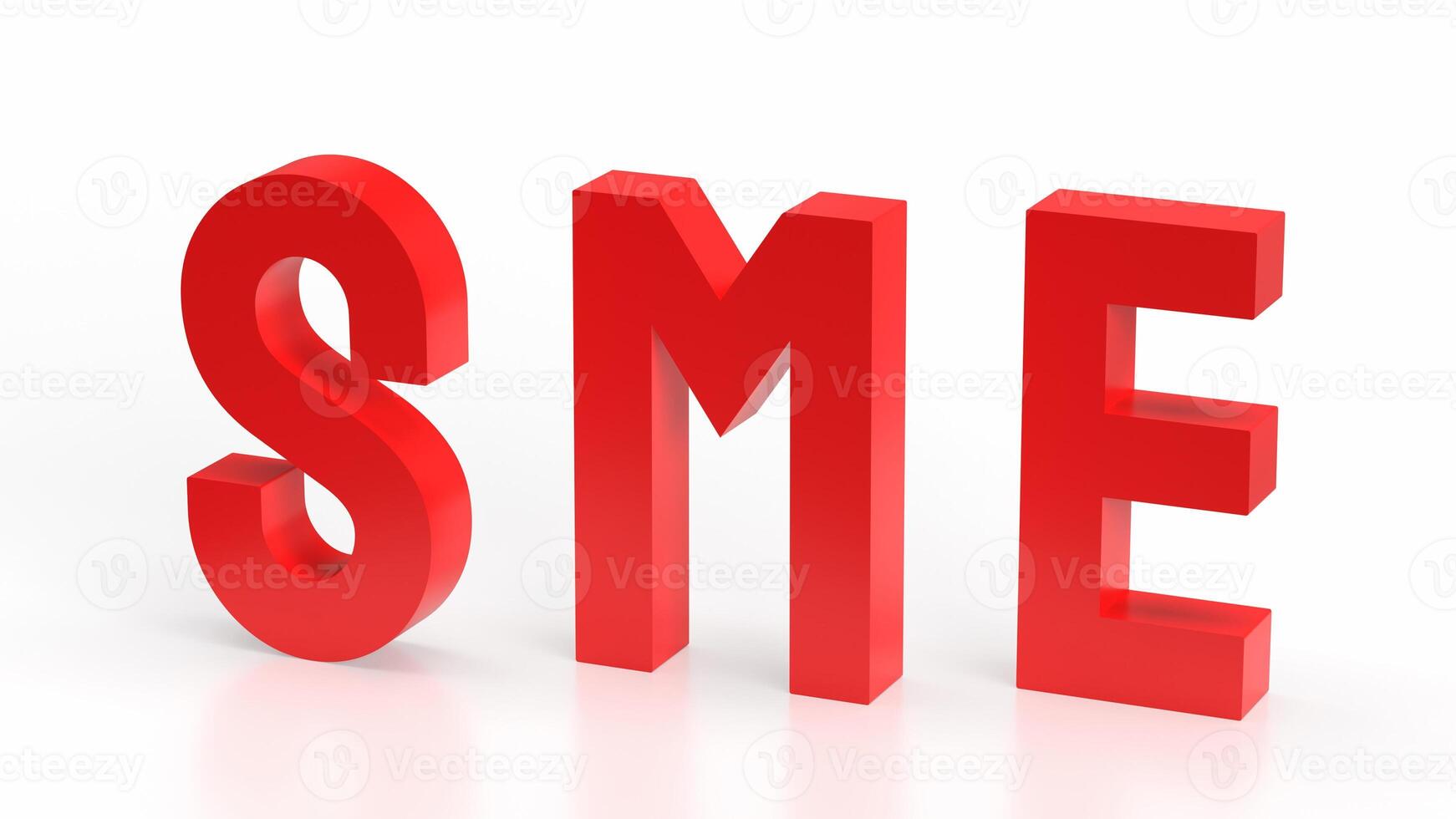 The sme text for Business concept 3d rendering. photo