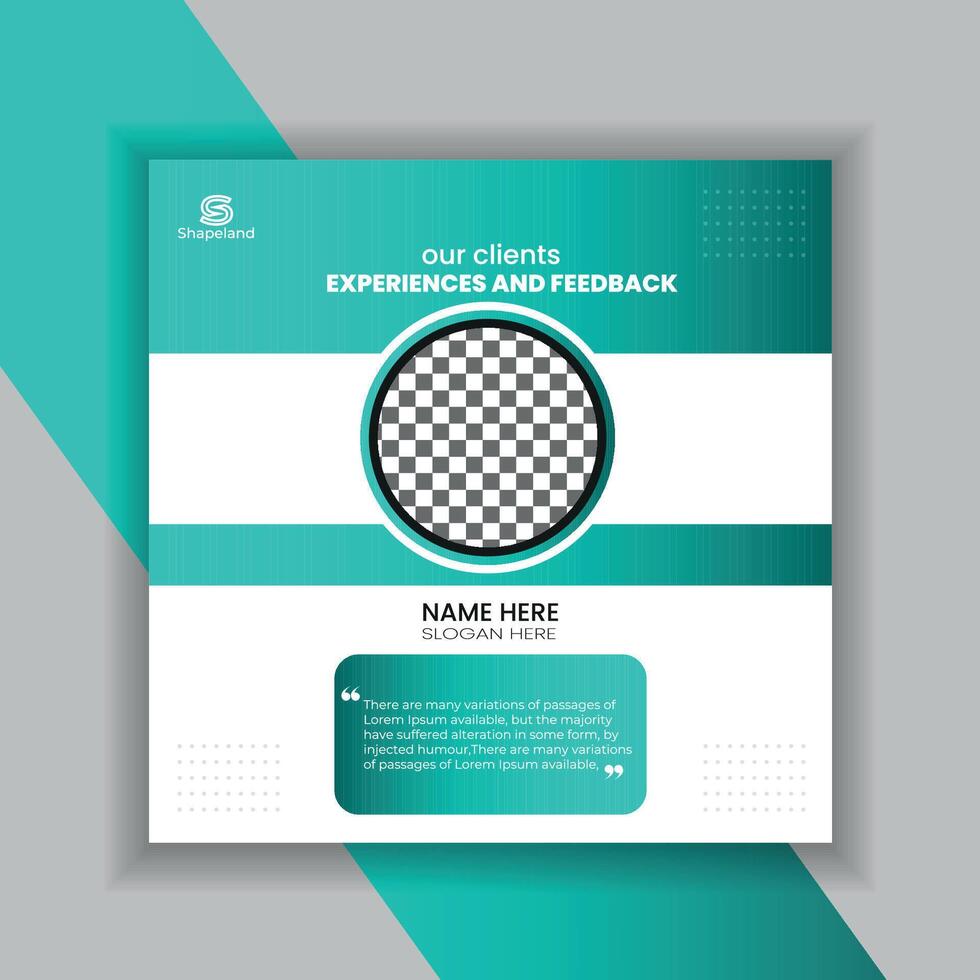 client testlmonial design vector